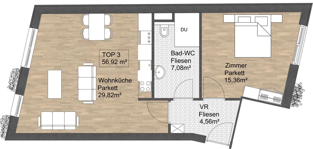 Grundriss TOP 3